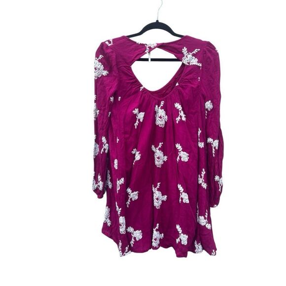 Free People embroidered Austin minidress size XS cottagecore boho festival - Picture 3 of 5